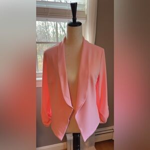 POGTMM 3/4 sleeve Pink Women's Blazer
